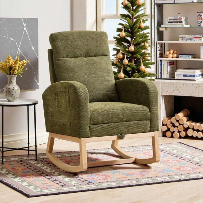 Chaise berçante Accent, Brun