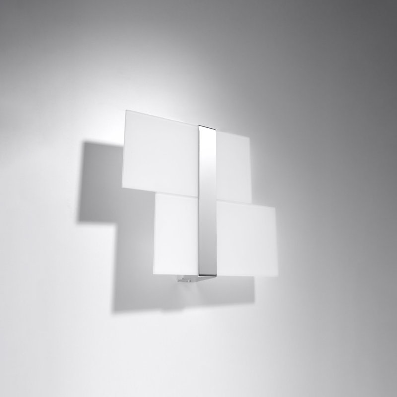 Massimo Steel Flush Mounted Sconce, Chrome