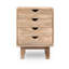 Paquette 50cm W Solid Wood Bedside Table