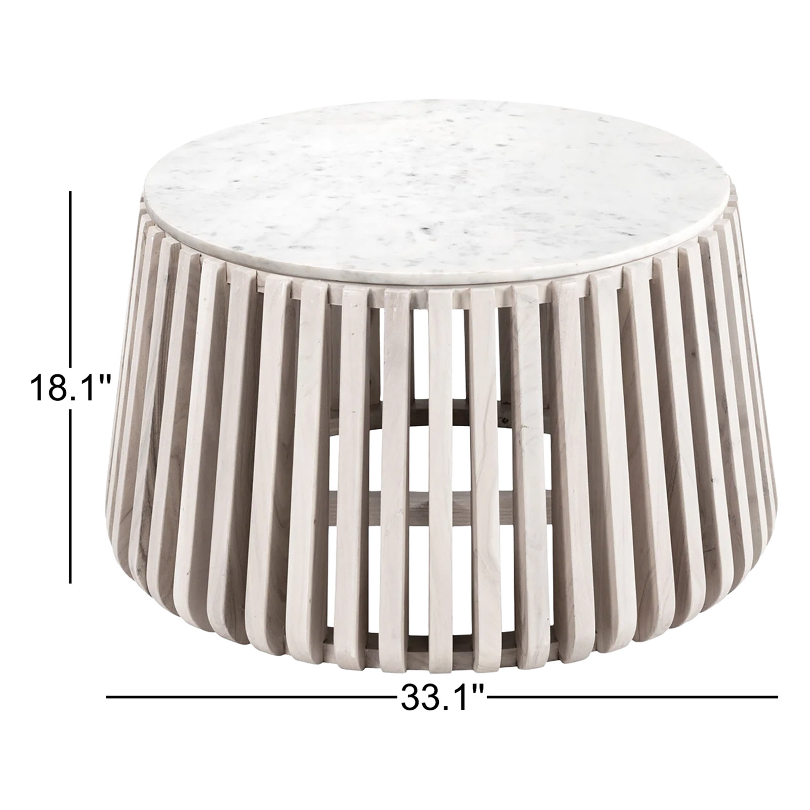 Dolle Single Coffee Table, White