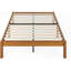 Cadre de lit plateforme en bambou, design moderne en bois, sans sommier nécessaire