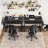Small Desk With Fabric Drawers For Bedroom, 32 Inch Gaming Desk With 2 Drawers For Small Space, Study Writing Table PC Desks, Black