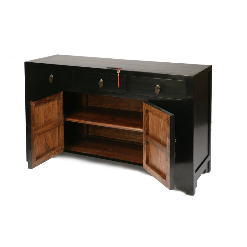 Hangzhou 140cm Sideboard, Black Lacquer