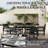 4-Person Outdoor HDPE Dining Table and Chair Set-1883965848