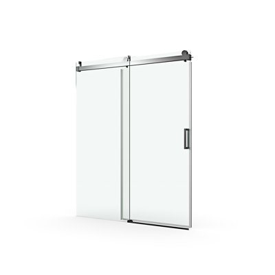 Frameless Soft-Closing Single Sliding Shower Door
