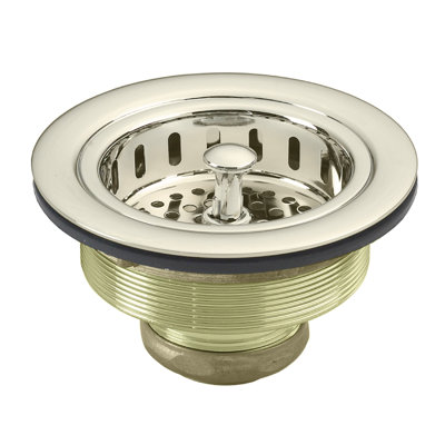 Solid Brass Style Kitchen Sink Basket Strainer