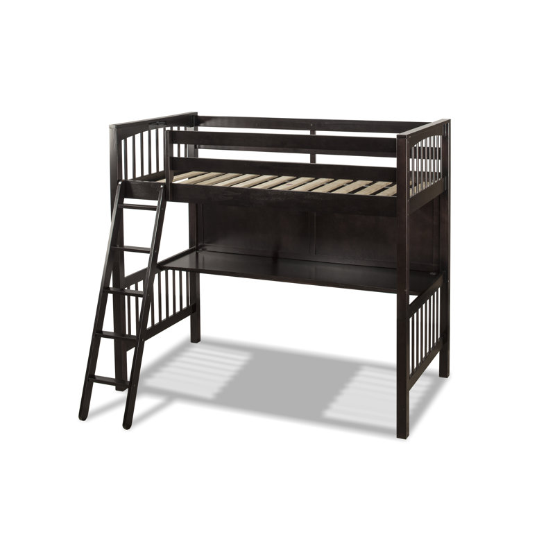 Lit mezzanine simple Harold, Chocolat