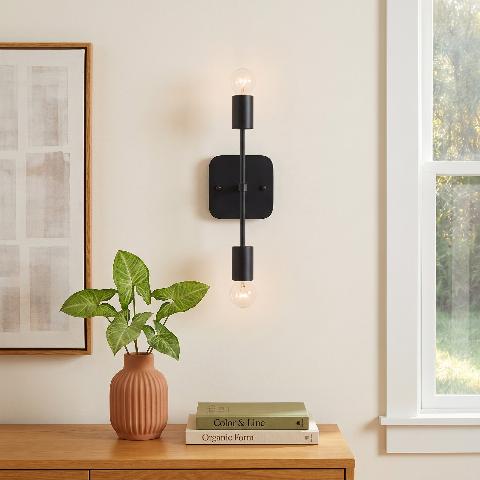 Lund 2 Light Dimmable Armed Sconce