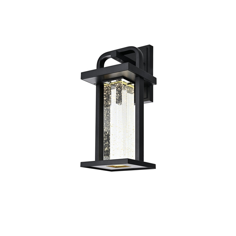 Uriah 16 inch LED Outdoor Wall sconce in Black