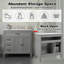 Meuble-lavabo 36 po avec lavabo en céramique-258439774