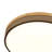 Dimmable Modern Perforated Design Round Led Flush Mount With Wood
