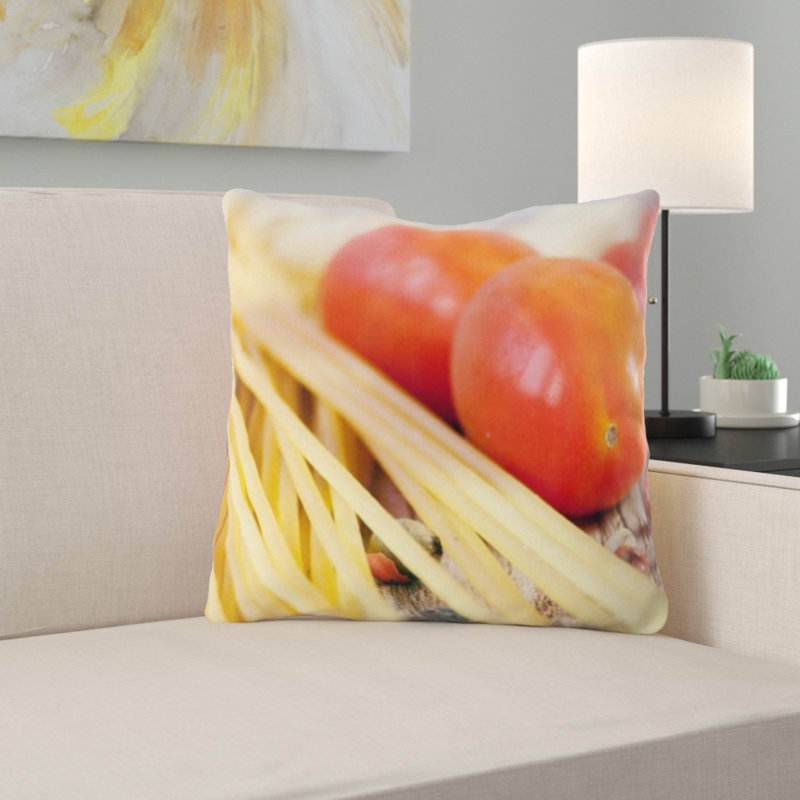 Coussin décoratif à pâtes
