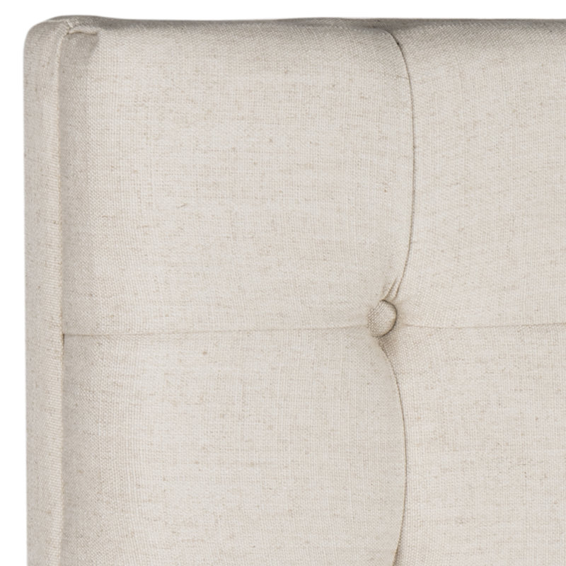 Upholstered Headboard, Twin, Linen Wheat
