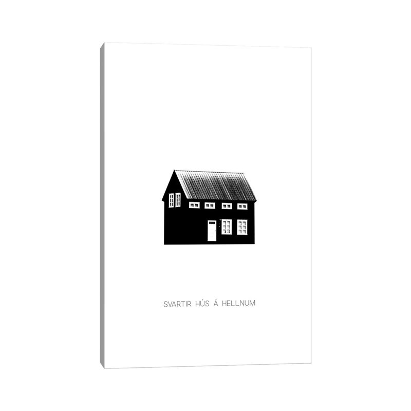 Black House II In Iceland by Monika Strigel - Wrapped Canvas Print, 20.32 cm H x 30.48 cm W
