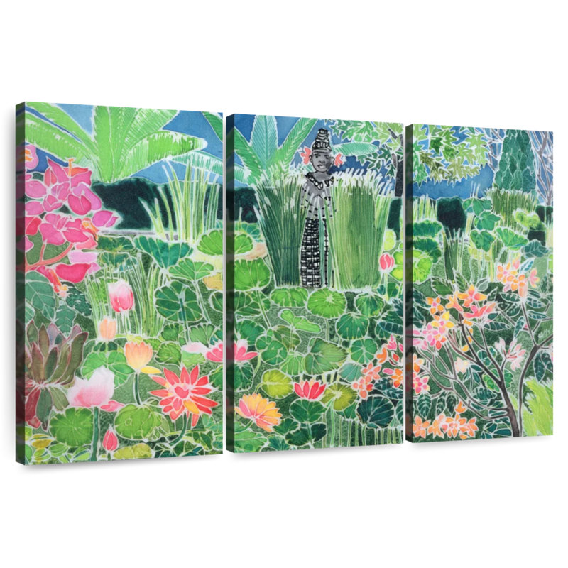 Harnek Lotus Pond Ubud Bali, 24" H x 38" W