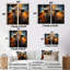 Buffalo Majestic Bison Collage - art mural sur toile brune-47657115-47657122-47657123