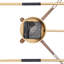 Grande horloge murale décorative moderne avec pointeurs en bois, mouvement à balayage silencieux-337334614