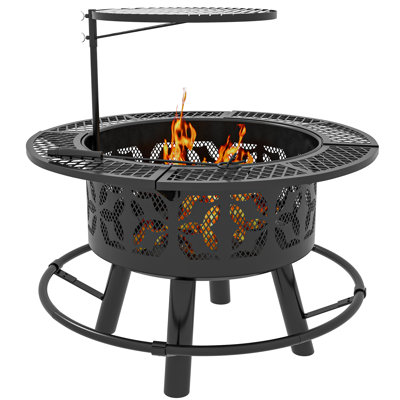 Round Stainless Steel Smokeless Fire Pit