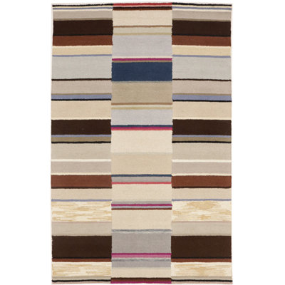 Tapis oriental multicolore moderne 5 x 8