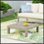 Table basse, table basse d'extérieur, table carrée en bois