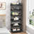 6-Tier Plastic Rolling Utility Cart with Handle, Multi-Functional Storage Trolley, Living Room, Kitchen, Movable Storage Organizer with Wheels-114210604