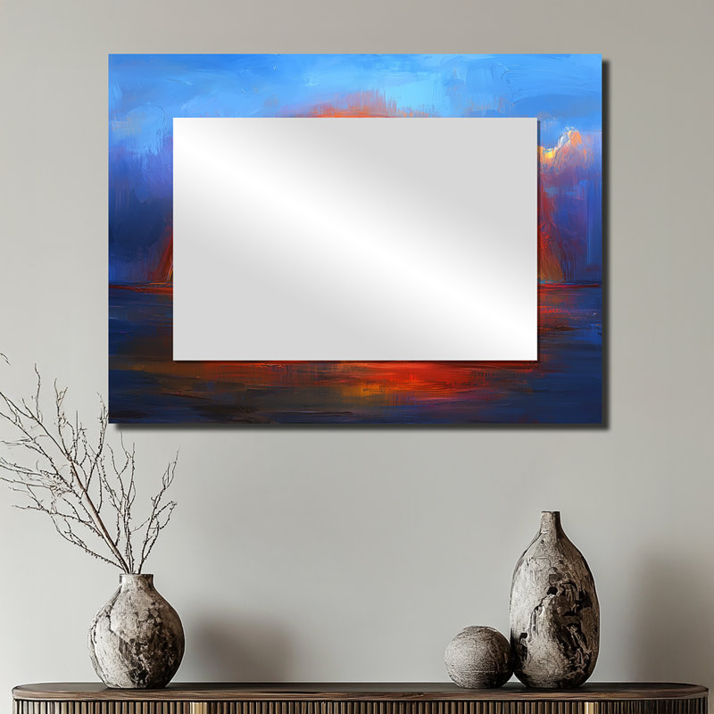 Rainbow After A Stormy Night I - Miroir mural décoratif paysages - imprimé sur métal, 24 po x 32 po