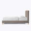 Lit moderne, lit plateforme tapissier Vireo
