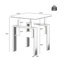Table basse carrée en verre, ensemble de 2 tables de salon, 2 tables de thé moderne trempé, table de bout, transparent / noir-1415466915-1415466924-1449655706
