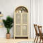 Armoire arquée, 70,28 po de hauteur, porte, 4 panneaux intérieurs, charnières en métal, processus, basculement pour garde-manger de grande taille avec 2 fentes de plancher fixes et réglables de 180 degrés 5,24 po
