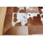 Area Cowhide Patchwork Area Rug in Natural Brown-212593498