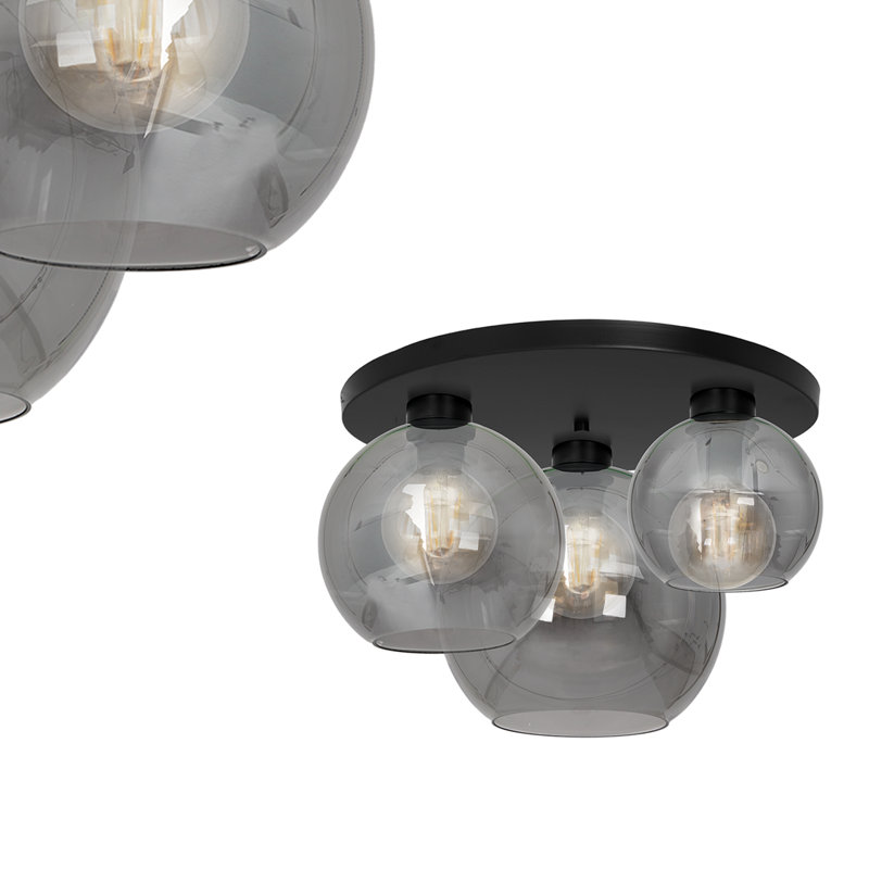 Maher Flush Mount, Smoked