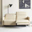 Causeuse-coussin modulaire 100% polyester crème