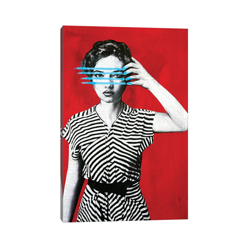 Lines by Annie Terrazzo - Gallery-Wrapped Canvas Giclée on Canvas, Canvas, 20.32 cm H x 30.48 cm W