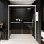 Double porte de douche coulissante, porte de salle de bain coulissante semi-sans cadre-118570999