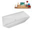 Baignoire autoportante 67 "avec drain interne Streamline-101698057