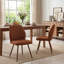 Chaises de salle à manger rembourrées en tissu de couleur chenille Monno-1124925621