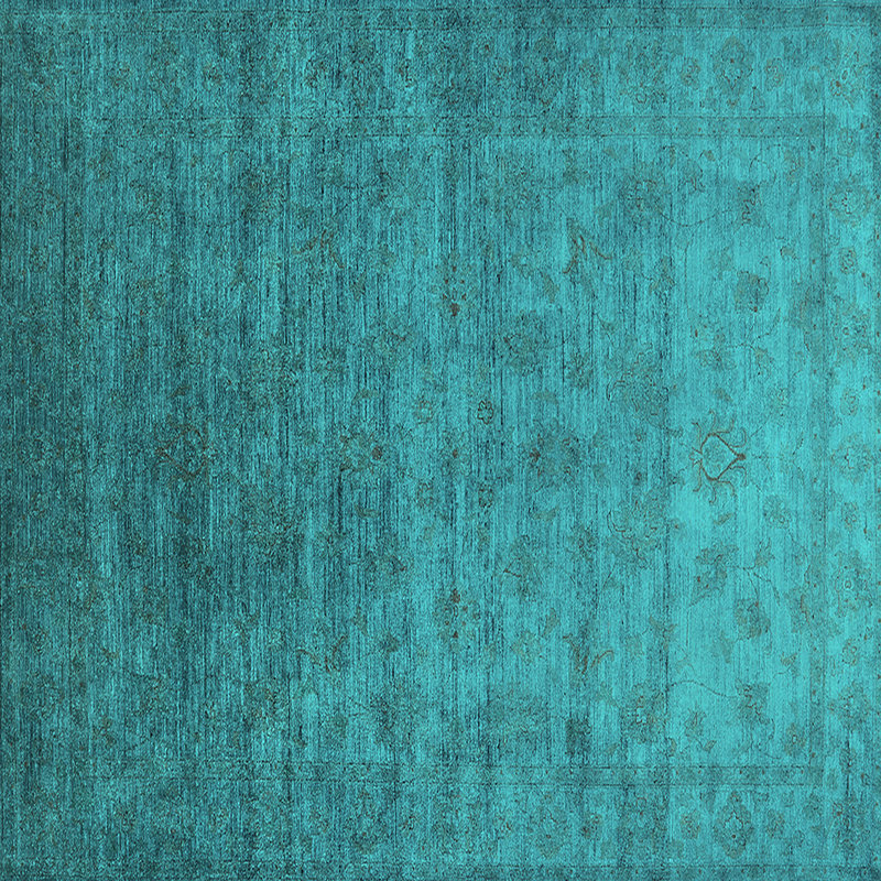 Tapis oriental en laine / polyester tissé à la machine Cran, Carré 3 pi
