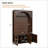 Farmhouse All-in-One Hall Tree with Adjustable Shelves, Retro Arched Entryway Storage Bench, Wooden Coat Rack Organizer-1016428346