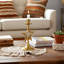 Sagebrook Home 9X5" Star Taper Holder, Gold