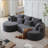 Modern Upholstered Oversized Sectional Sofa-1631733448-1631733449