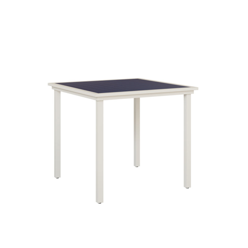 Table de bar carrée 44 po Lumley, Bleu pacifique