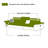 Orange Genuine Leather Modular Sofa-813603870-813603856