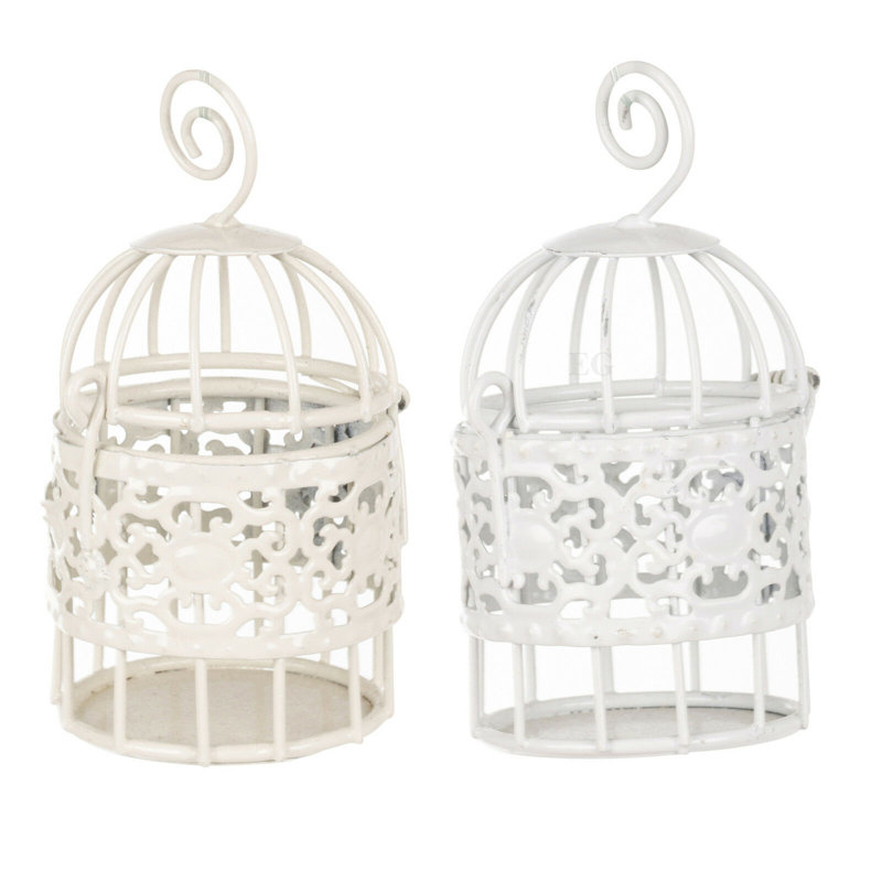Palaiseur Decorative Bird House Or Cage, Ivory