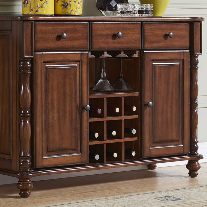Buffet en bois de noyer massif