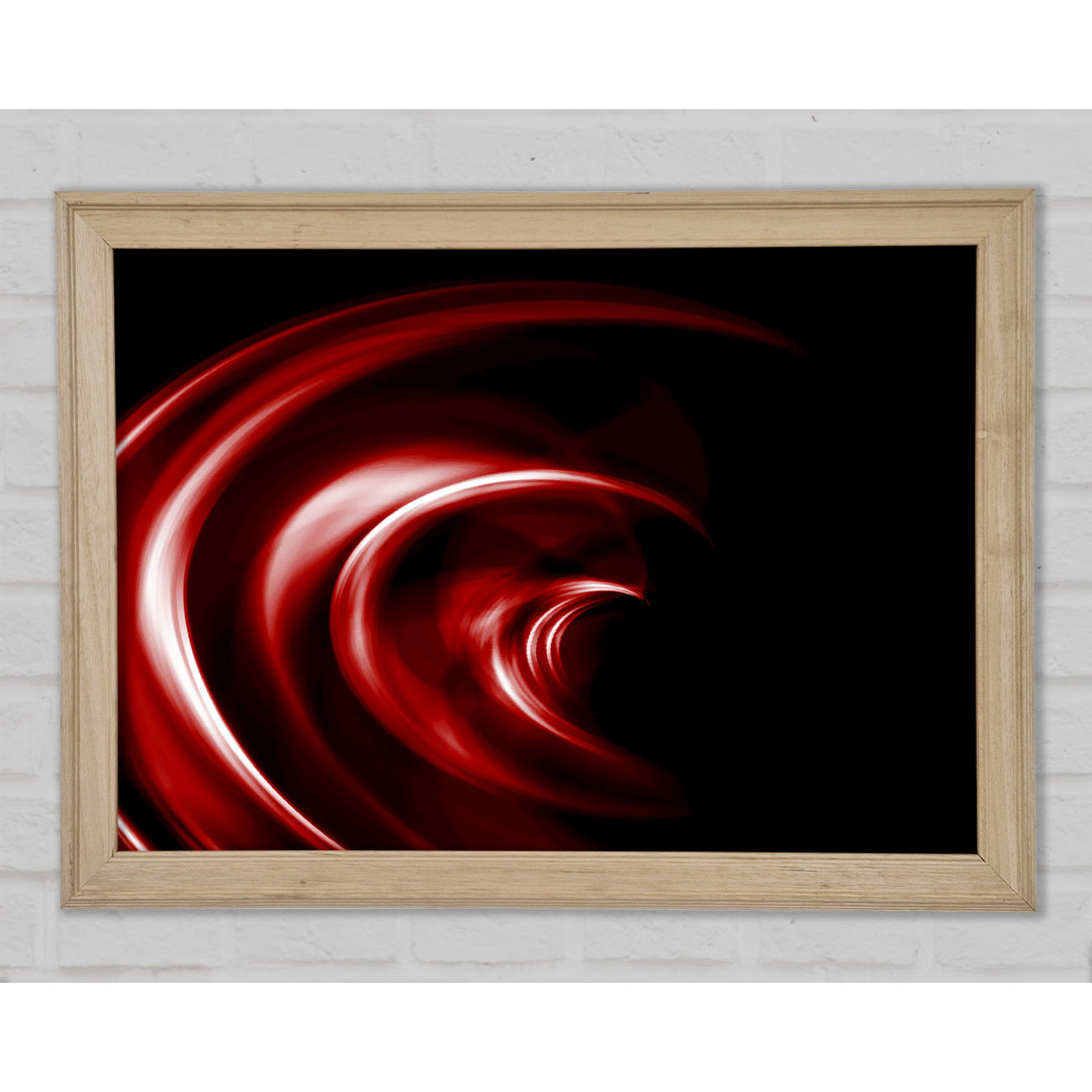 Gerahmtes Wandbild Helter-Skelter Deep Red