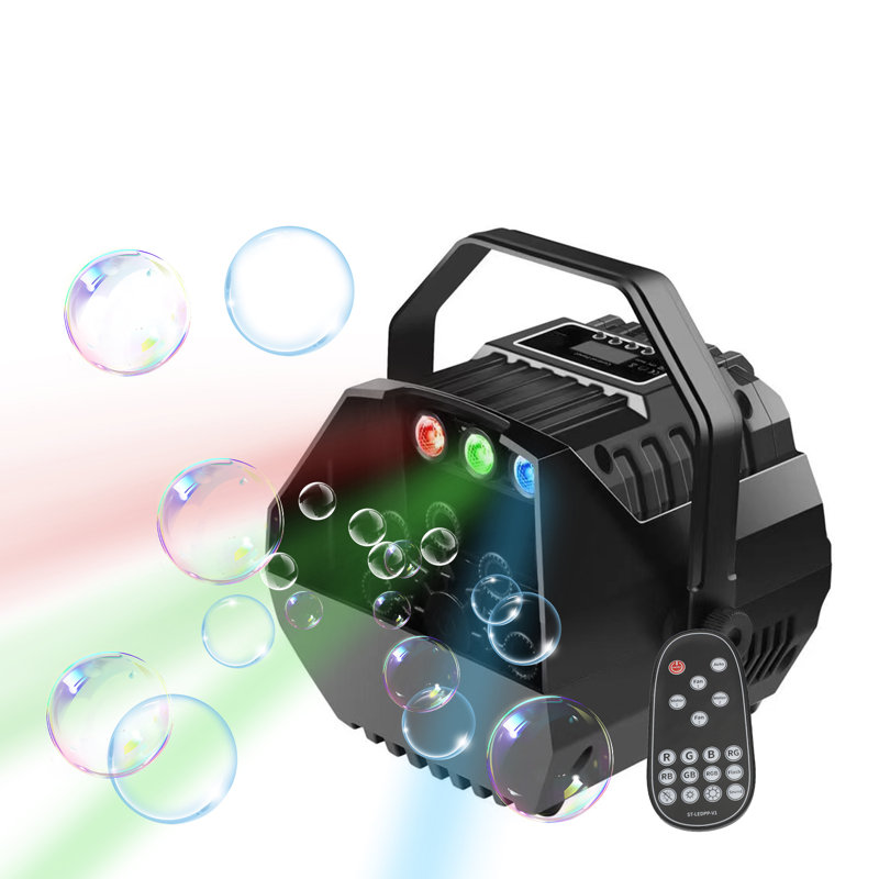Automatic Bubble Machine With RGB LED Light