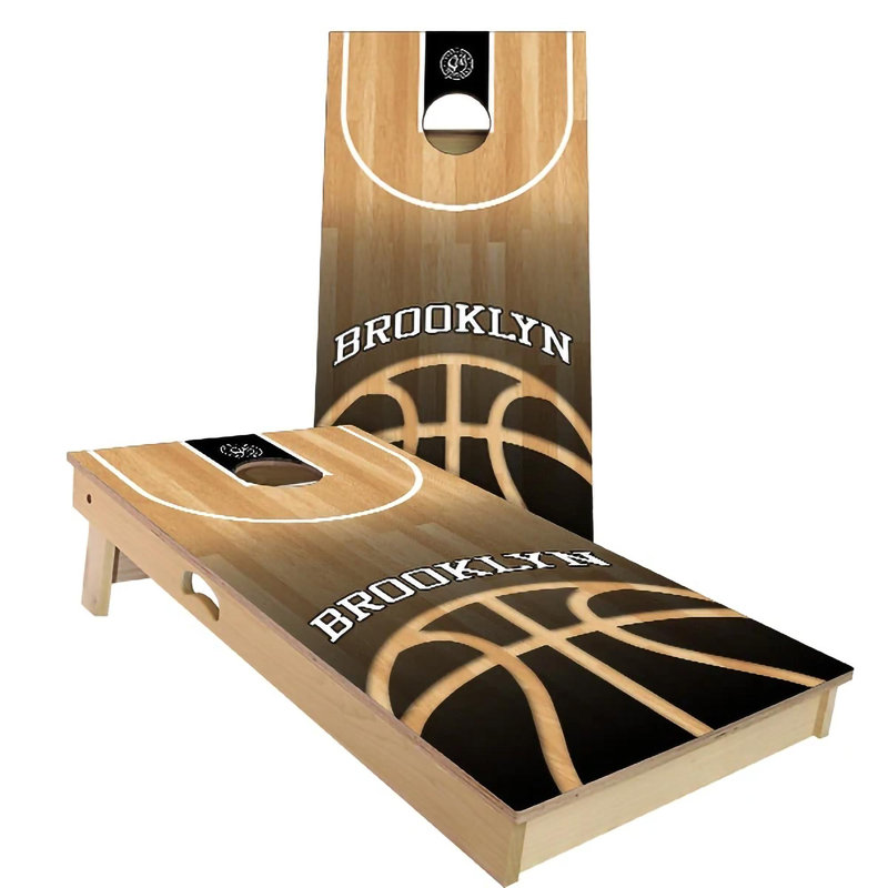 Ensemble de planche de basketball à thème 2 'x 4' avec étui de transport, Brooklyn
