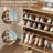 Narrow Shoe Cabinet with 2 Flip Drawers & Hooks, Slim Hidden Shoe Storage Organizer for Entryway or Hallway-1078662799