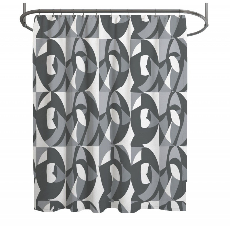 Ibes Geometric Shower Curtain, 83" H x 70" W