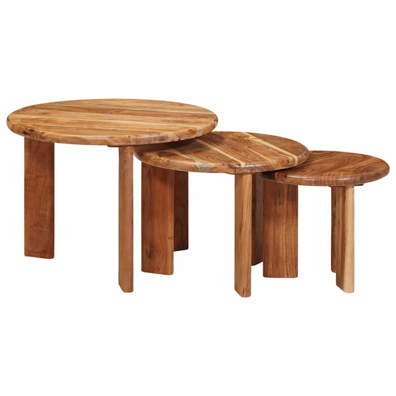 Solid Wood Coffee Table, Dark Brown